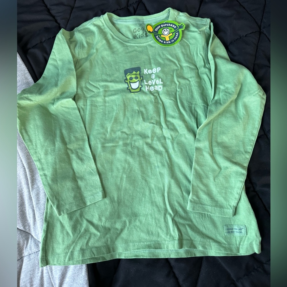 Life is good long sleeve shirt. NWT. Girls large